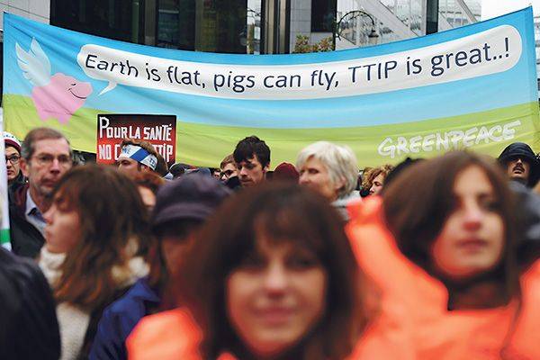 Betoging tegen TTIP