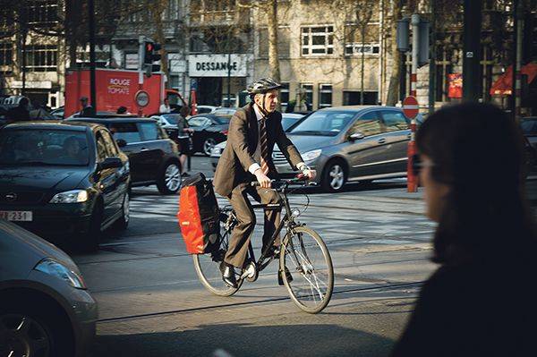 Fietsen in Brussel c Bart Dewaele