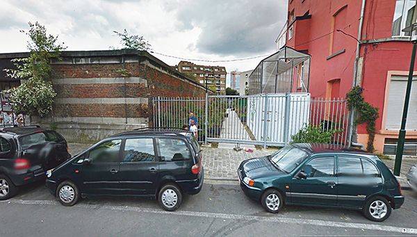 Groene wandelweg Dauwstraat Anderlecht c Google Street view