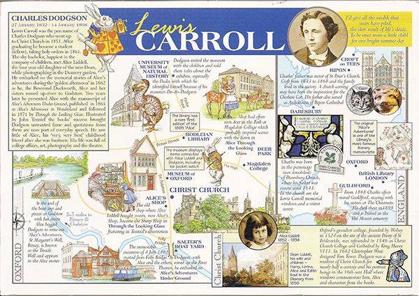 Lewis Carroll Oxford kaart c Poppy Cocteau