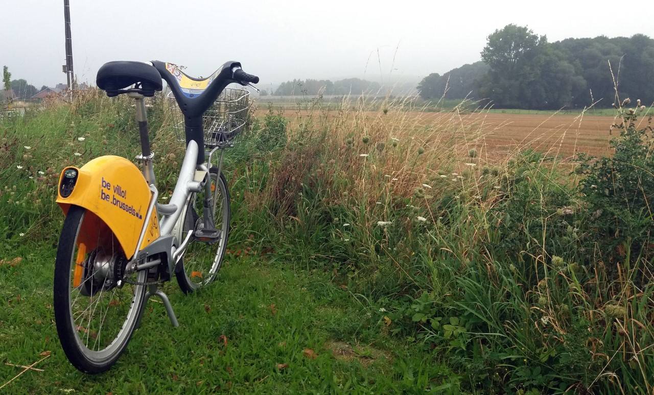 Een achtergelaten Villofiets in Itterbeek zorgt voor een bevreemdend maar poëtisch tafereel. 