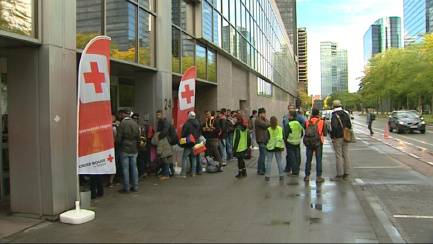 Vluchtelingen WTC rode kruis opvang preopvang pre-opvang