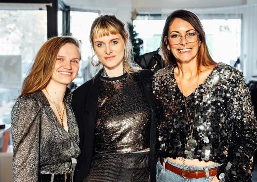 De drie oprichtsters: Mader, Marie en Luana (rechts)