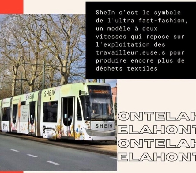 MIVB verwijdert Shein-reclame van tram | BRUZZ