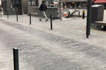 de brouckere rijweg voetgangerszone centrale lanen putten