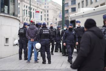 31 januari 2021: arrestaties in en rond het centraal station in Brussel. De politie is talrijk aanwezig om manifestanten die willen protesteren tegen de coronamaatregelen tevatten. De manifestatie kreeg immers geen toelating.