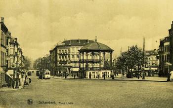 Het Liedtsplein in Schaarbeek, niet gedateerd.