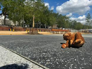 10 juli 2023: het eerste deel van het nieuwe Bécopark aan de Materialenkaai is publiek toegankelijk