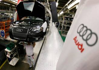 30 mei 2007: de nieuwe Audi A3 op de assemblagelijn van Audi Brussels