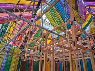 Roterende installatie van Michael Beutler is tot 31 augustus te zien in de Hortahal in Bozar.