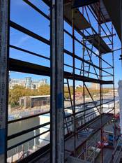 De renovatiewerken van het Kaaitheater.