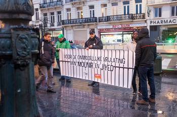 Manifestatie tegen politiegeweld op 15 maart 2018