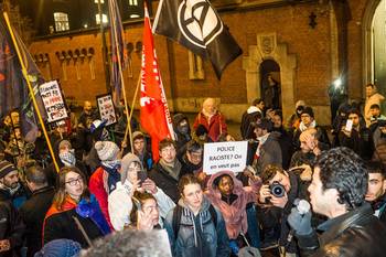 Manifestatie tegen politiegeweld op 15 maart 2018