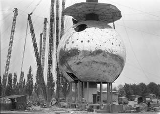 1957 constructie van het atomium
