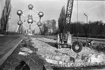 1962-1963 afbraak Expo 58 en renovatie Heizel