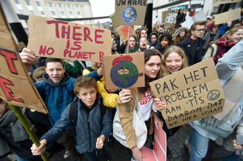 Klimaatspijbelaars op donderdag 17 januari 2019