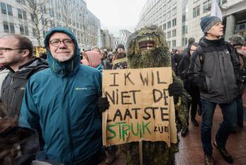 70.000 mensen op de Rise for Climate Belgium op zondag 27 januari 2019