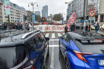 70.000 mensen op de Rise for Climate Belgium op zondag 27 januari 2019: "Geen Klimaatwet, Geen Wetstraat"