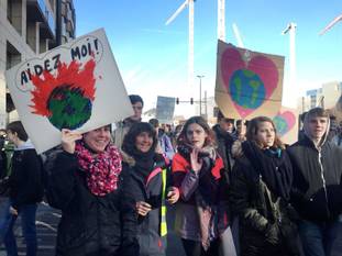 Youth for Climate op 14 februari 2018: "Aidez-Moi!"
