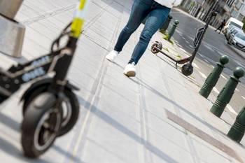 Elektrische deelsteps in Brussel