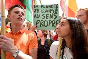 Global strike for future, de laatste klimaatmars van Youth for Climate op 24 mei 2019