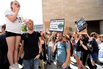 Global strike for future, de laatste klimaatmars van Youth for Climate op 24 mei 2019