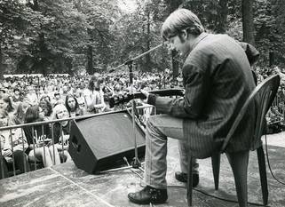 Boterhammen in het Park publiek kiosk