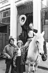 1996: Cowboyspektakel met Morris, tekenaar van Lucky Luke, in het Belgisch Stripmuseum