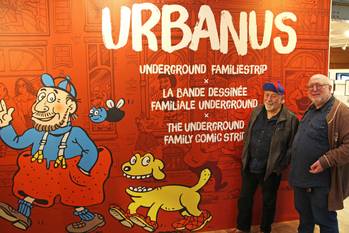 2018: Urbanus en tekenaar Willy Linhout, underground familiestrip in het Belgisch Stripmuseum