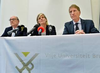29 april 2016: bekendmaking van prof dr. Caroline Pauwels als nieuwe rector van de Vrije Universiteit Brussel (VUB)