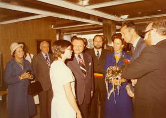 Bezoek van Koning Boudewijn en Fabiola aan de VUB-campus in de jaren 1970
