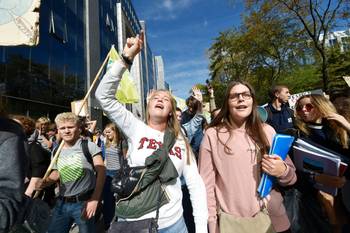 De derde editie van de klimaatmars "Global Strike For Future" op 20 september 2019