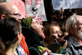 De derde editie van de klimaatmars Global Strike For Future op 20 september 2019