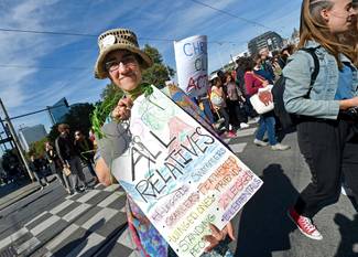 De derde editie van de klimaatmars "Global Strike For Future" in Brussel, op 20 september 2019