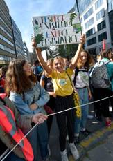 De derde editie van de klimaatmars "Global Strike For Future" in Brussel, op 20 september 2019