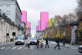 RPA Wetstraat hoogbouw zicht koningsstraat