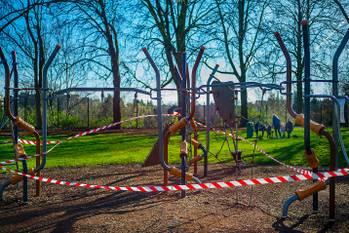 Speeltuinen zijn afgesloten in het Brussels gewest als gevolg van de maatregelen om het coronavirus in te dijken