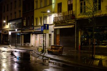 Brussels by night tijdens de lockdown om het coronavirus (covid-19) in te dijken