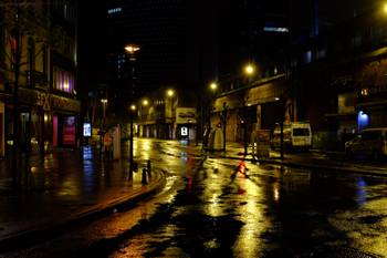 Brussels by night tijdens de lockdown om het coronavirus (covid-19) in te dijken