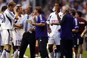 6 augustus 2003: Vincent Kompany in zijn debuutjaar bij Anderlecht tijdens een wedstrijd tegen Boekarest in de tweede voorronde van de Champions League