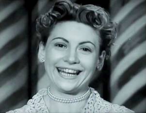 Presentatrice-van-het-eerste-uur Paula Semer in 1953, het beginjaar van de televisie in België