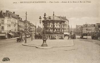 Zicht Liedtsplein, richting Koninginnelaan en Paleizenstraat, voor 1913