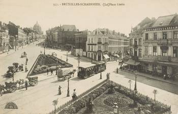 Zicht Liedtsplein, richting Paleizen- en Brabantstraat, voor 1913