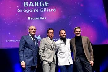 13 maart 2023: de Brusselse chef Grégoire Gillard valt met zijn Brusselse restaurant Barge in de prijzen op de uitreiking van de Michelinsterren voor 2023.
