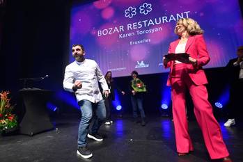 13 maart 2023: chef Karen Torosyan van restaurant Bozar valt opnieuw in de prijzen op de uitreiking van de Michelinsterren in 2023