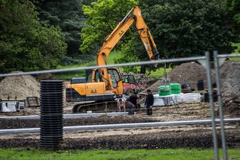 De restauratie van het park van Vorst 20