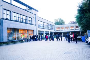 Gemeenteraadsverkiezingen 13 oktober 2024:  école Kaleidoscope, Timmermansstraat, Vorst.