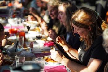 Spaghettislag bij Foodmet