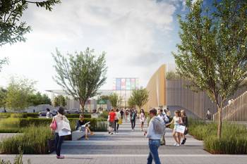 Het nieuwe en groenere Westland Shopping Center. © Simulatie AG Real Estate