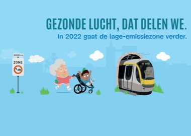 Leefmilieu Brussel legt in een campagne het verband tussen gezondheid en een goede luchtkwaliteit, maar wil ook sensibiliseren over de vele alternatieven voor de persoonlijke wagen